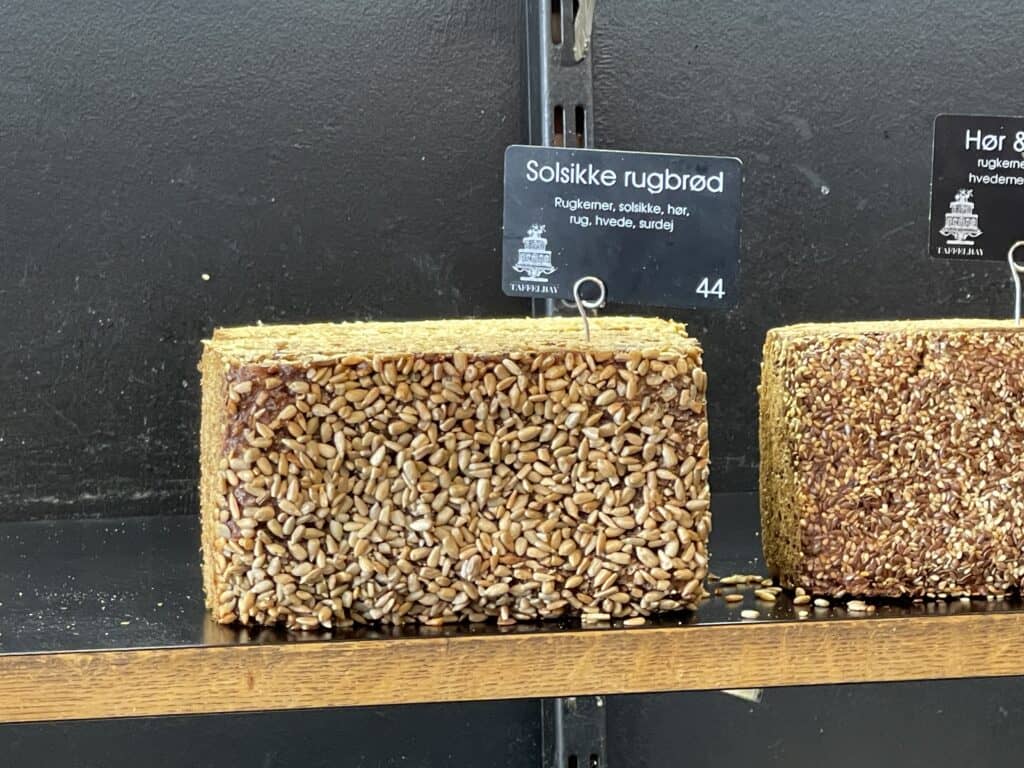 Rugbrød or rugbrod bread in Copenhagen