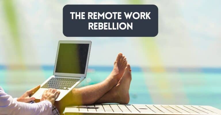 Cover image for blog post about remote work rebellion