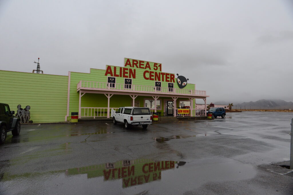 Outside view of Area 51 Alien Center in Nevada
