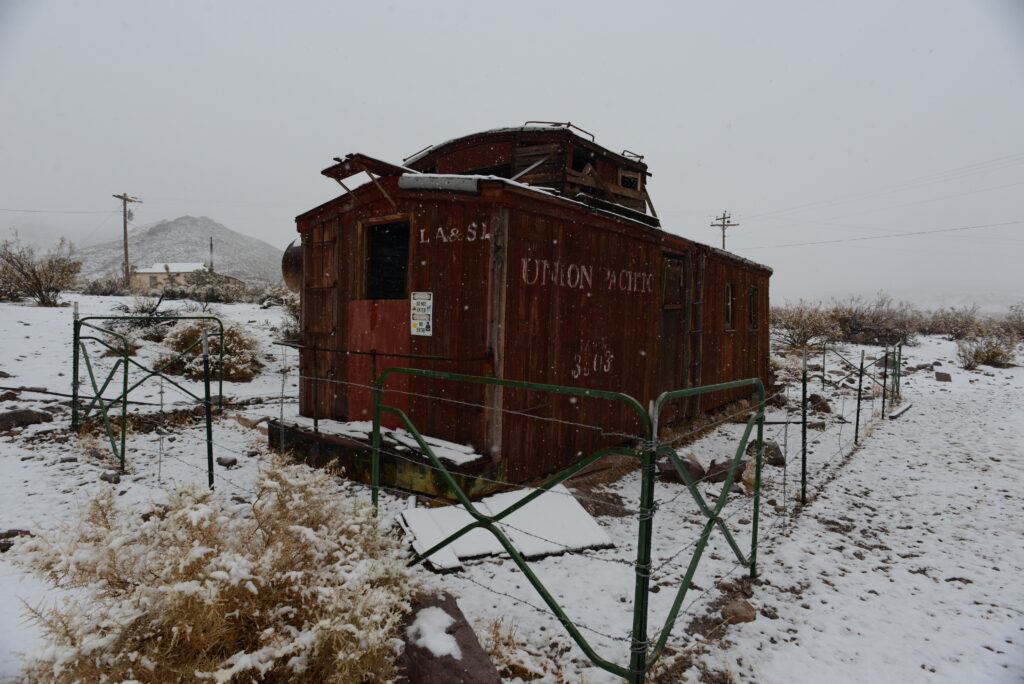 Union Pacific car at Rhyolite Ghost Town