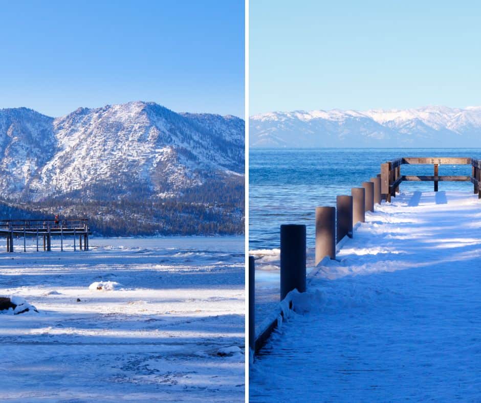 Images from Camp Richardson at Lake Tahoe in the winter