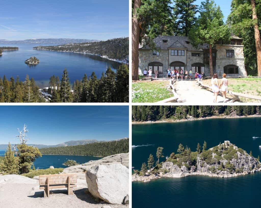Emerald Bay Lake Tahoe 4 Photo Collage