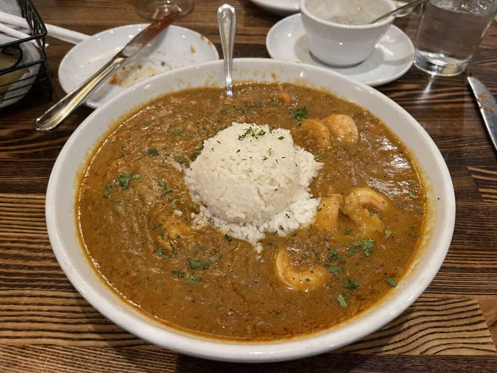 Shrimp & Crawfish Étouffée at Harold and Belle's in Los Angeles