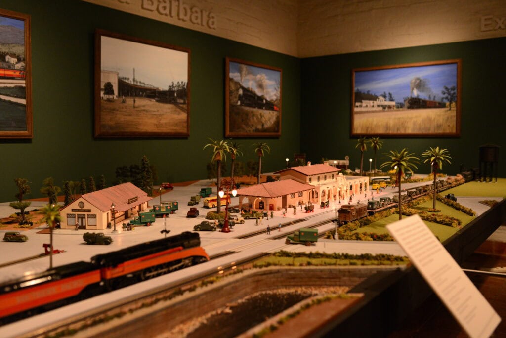 Exhibit inside Santa Barbara History Museum