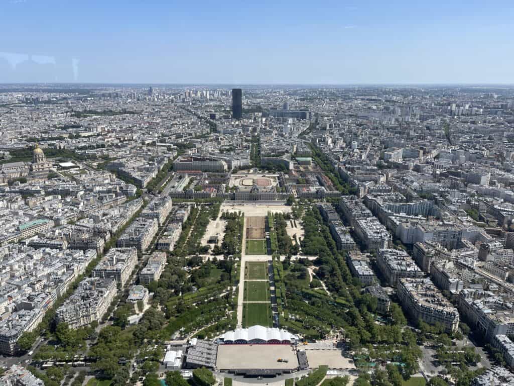 View of Paris from Eiffel Tower