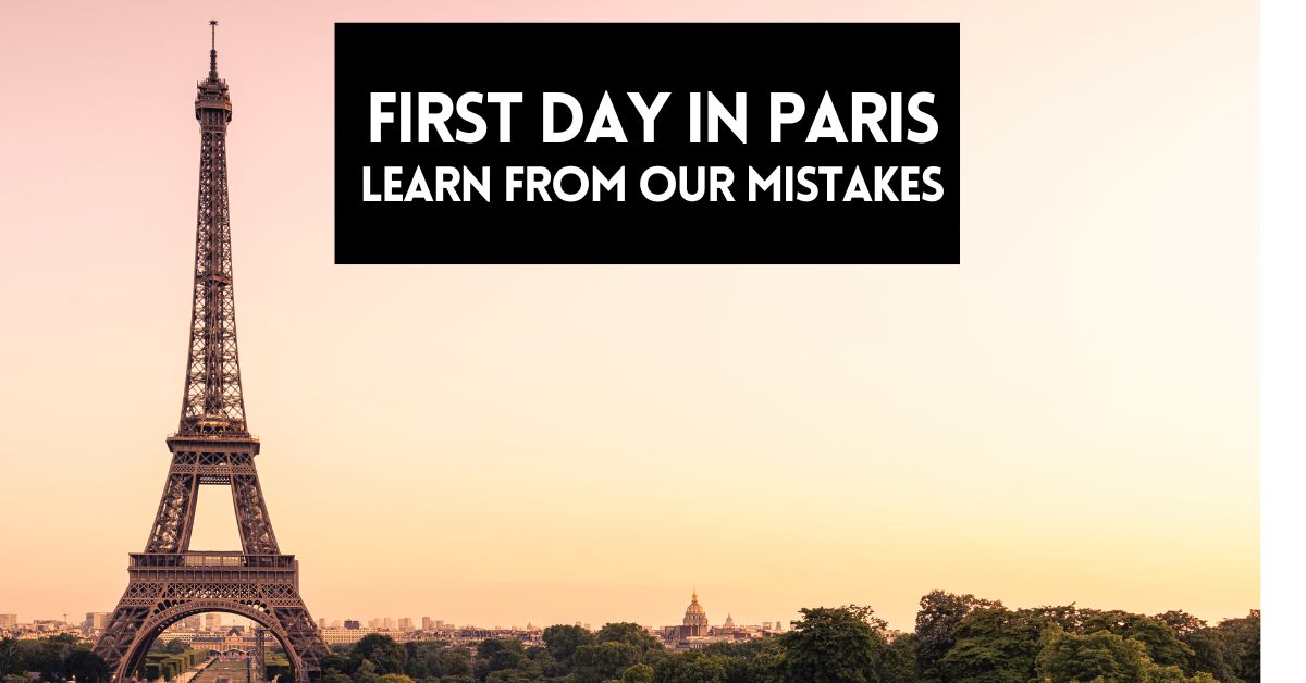 cover image for article about spending a first day in Paris