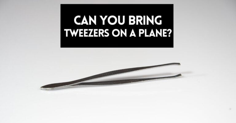 cover image for article about, "can you bring tweezers on a plane?"