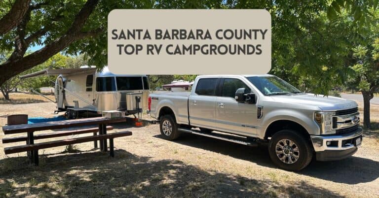 Cover image for blog post article about the best RV campgrounds in Santa Barbara County