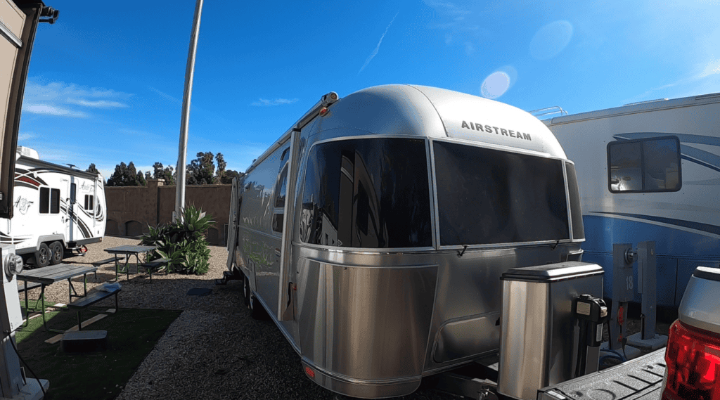 Airstream at Sunrise RV Park Santa Barbara