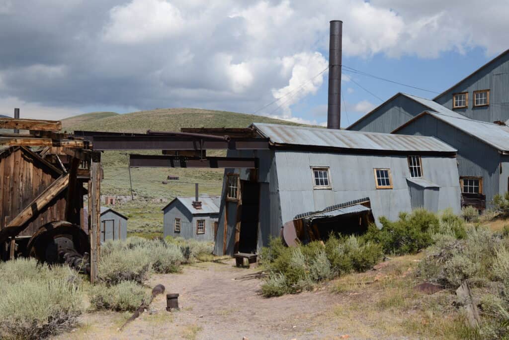 old stamp mill - metal building