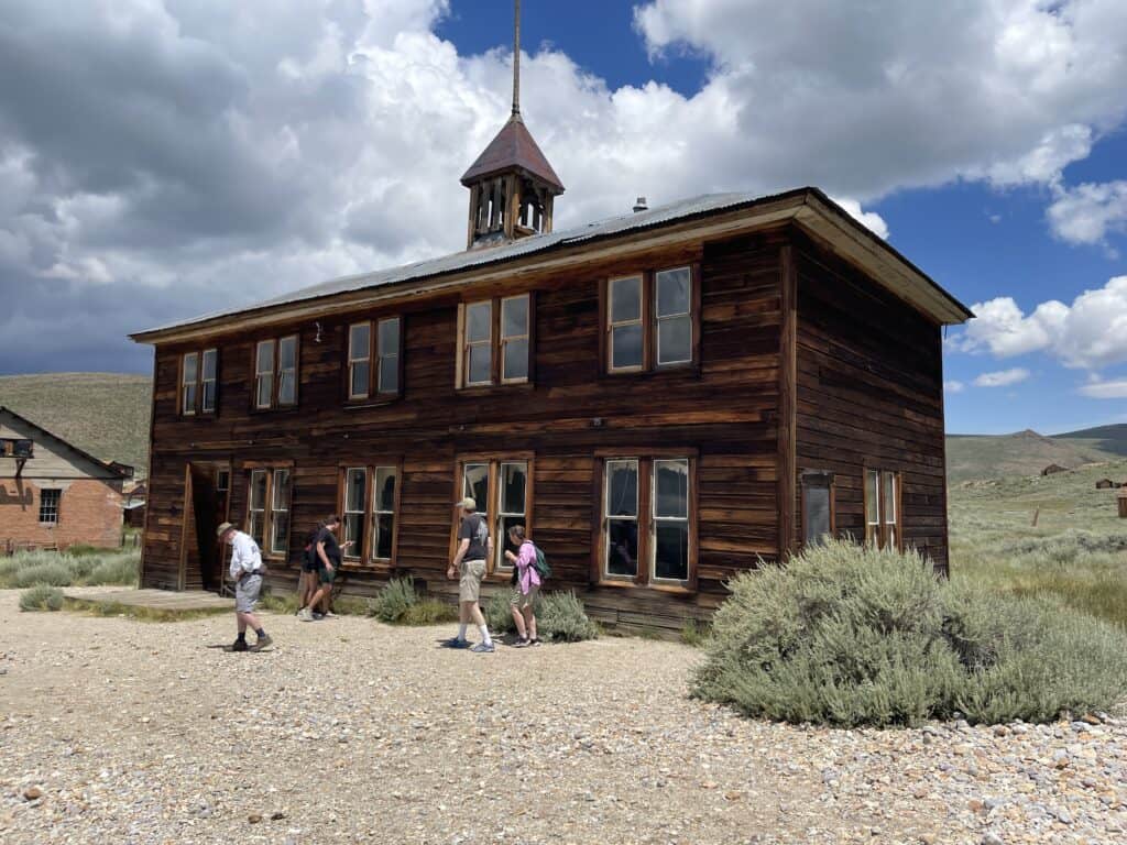 two story wooden school house