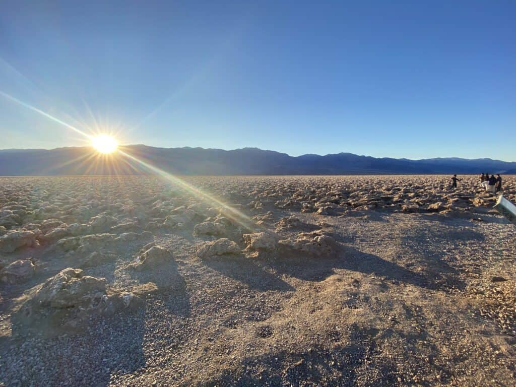 Sunset at Devil's Golf Course in Death Valley